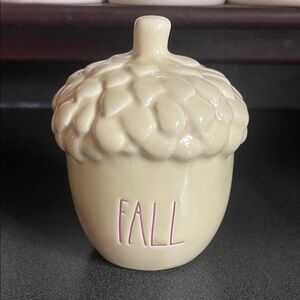 Rae Dunn Cream Acorn Shaped Decor